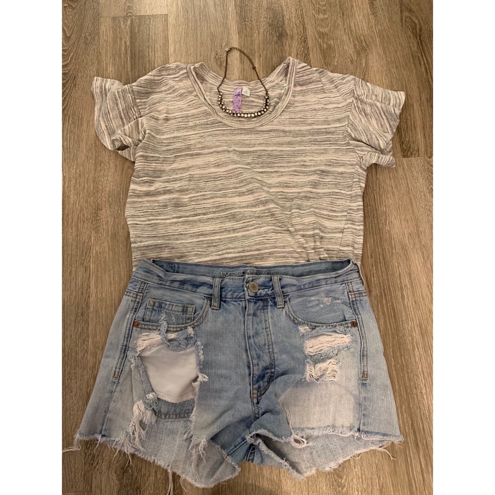 Grey casual top